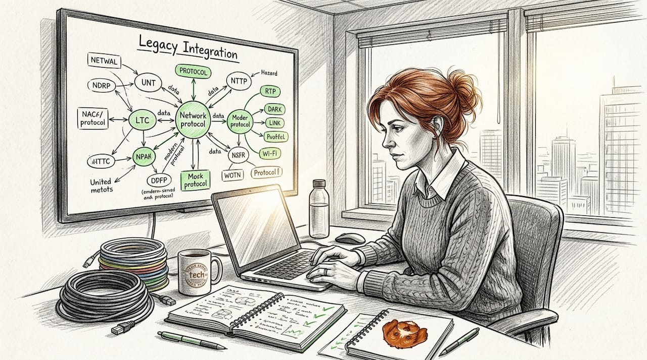 Legacy protocol integration for secure distributed AI